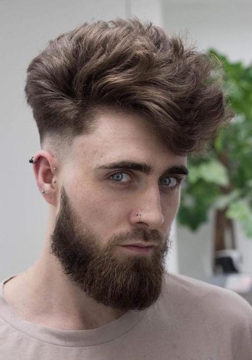 40 Best Men's Hairstyles For Thick Hair Cool Haircuts For Men With Thick Hair Wavy High Voluma Top With Low Fade
