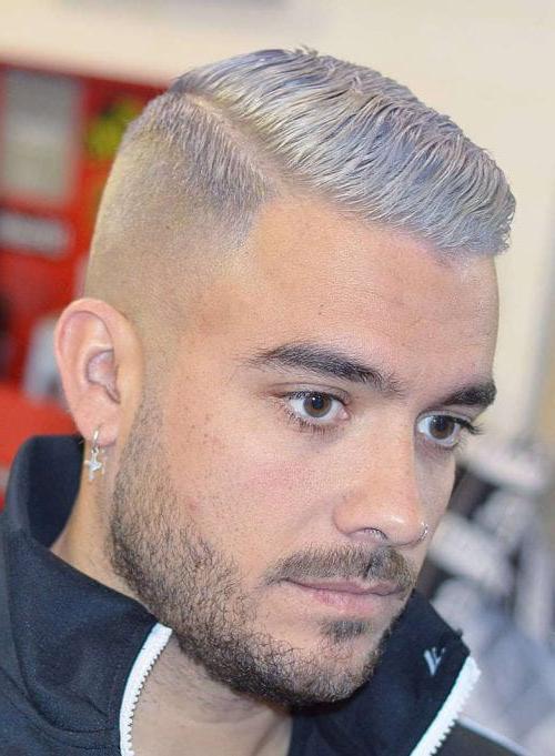 50+ Best Crew Cut Hairstyles For Men Slicked Crew Cut With Line