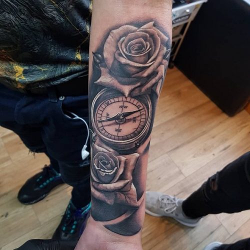 50 Best Forearm Tattoos For Men Impressive Forearm Tattoo Designs Compass Tattoo