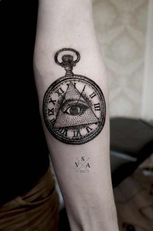 50 Best Forearm Tattoos For Men Impressive Forearm Tattoo Designs Watch And Illuminati