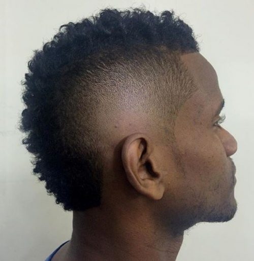 Afro Frohawk Top 20 Best Box Style Haircuts For Men Cool Afro Box Fade Hairstyles