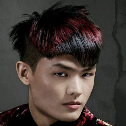 Asian Undercut + Bangs Top 35 Best Men’s Haircuts With Bangs Handsome Men’s Fringe Hairstyles