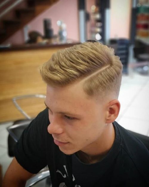 Comb Over With Side Part Top 25 Amazing Line Haircuts For Men Cool Haircut Designs Lines