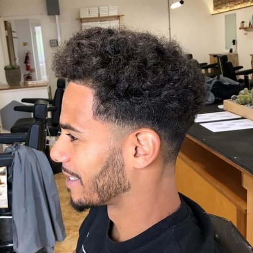 Curly Messy Afro Top 40 Best Afro Hairstyles For Men