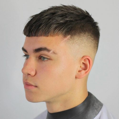 French Crop Slash Hair Design Top 40 Best Men’s Fade Haircuts Popular Fade Hairstyles For Men