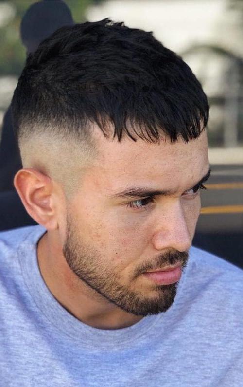 Fringes With Skin Fade Top 35 Best Men’s Haircuts With Bangs Handsome Men’s Fringe Hairstyles