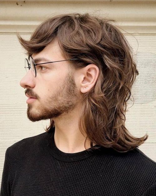 Long Mullet With Curved Edges Top 35 Best Men’s Haircuts With Bangs Handsome Men’s Fringe Hairstyles
