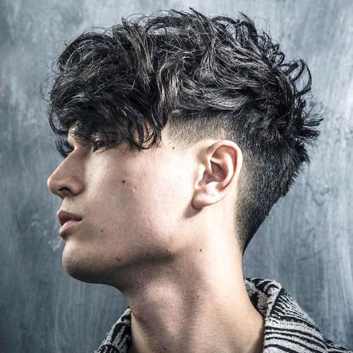 Low Fade Long Curly Comb Over 40+ Best Curly Hairstyles For Men Stylish Men's Curly Haircuts