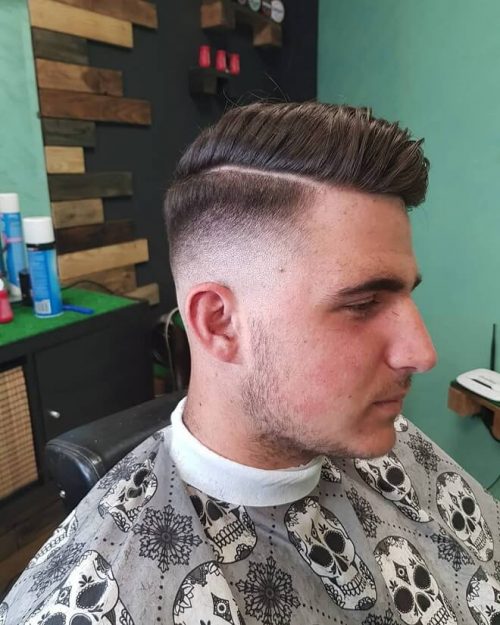 Low Fade With Side Swept Hair Top 40 Best Men’s Fade Haircuts Popular Fade Hairstyles For Men