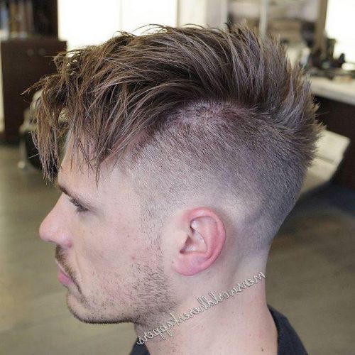 Men's Messy Long Fringe + Disconnected Undercut Hairstyle