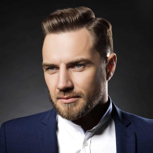 Mild Short Pompadour Top 35 Best Business Hairstyles For Men Classic Businessman Haircuts 2019