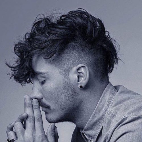 Mohawk Curly Undercut Hairstyle Top 30 Disconnected Undercut Hairstyles For Men Best Men's Disconnected Undercut Haircuts