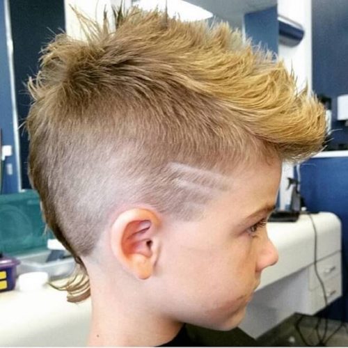 Mohawk Fade + Line Haircuts Popular Haircuts For School Boys Cute Hairstyle For School Students