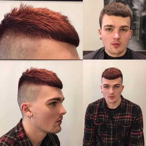 Short Mohawk Fade Top 35 Best Men’s Haircuts With Bangs Handsome Men’s Fringe Hairstyles