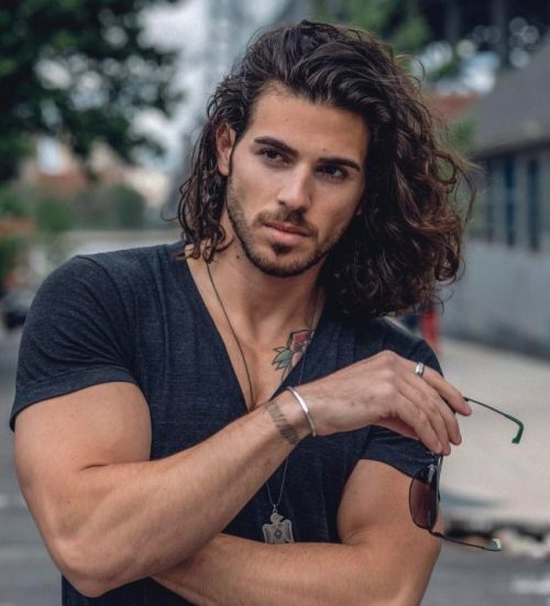 Swept Back With Men Long Hair Top 30 Most Attractive Chin Length Hairstyles For Men Best Men's Chin Length Hairstyles 2020