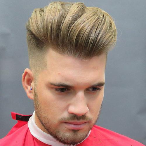 Thick Modern Quiff With Temp Fade Top 40 Cool Slicked Back Hairstyles For Men Best Men's Slicked Back Haircuts 2020