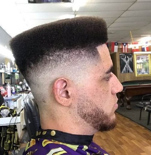 Top 20 Best Box Style Haircuts For Men Cool Afro Box Fade Hairstyles Mid Skin Fade With Flat Top