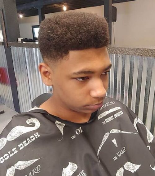 Top 20 Best Box Style Haircuts For Men Cool Afro Box Fade Hairstyles Short Side With High Top