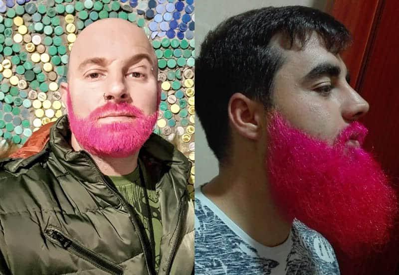Top 20 Best Men's Beard Color How To Dye Your Beard Beard Colour Pink