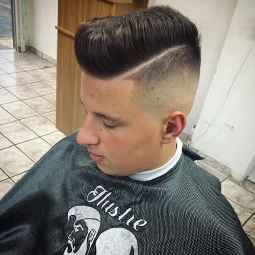 Top 25 Amazing Line Haircuts For Men Cool Haircut Designs Lines Hard Part Haircut With Pompadour