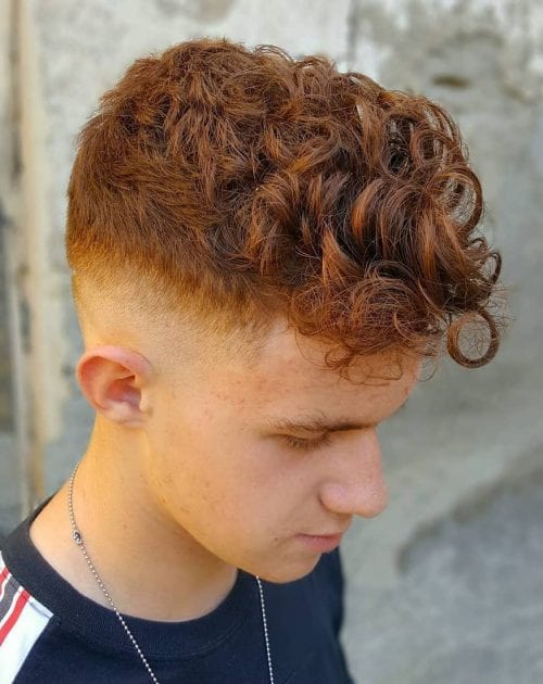 Top 25 Best Teenage Guys Hairstyles Haircuts For Teen Boys Curly Top With Mid Faded Sides