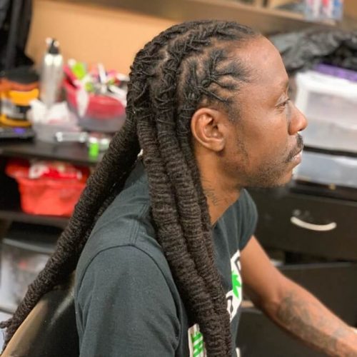 33 Simple Black Men&#039;s Long Hairstyles 2020 for Oval Face