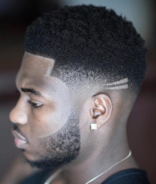 Top 30 Best African American Men's Hairstyles 2020 Cool Haircuts For Black Men Low Fade With Two Shaved Hairline