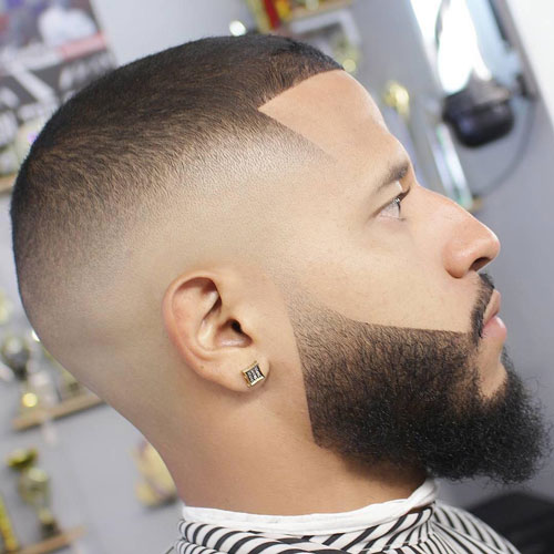 Top 30 Clean Buzz Cut Hairstyles For Men Best Men's Buzz Cut Haircuts Faded Buzz Cut With Beard