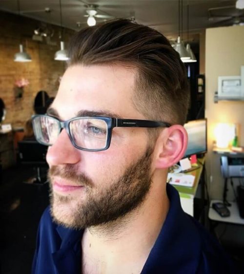Top 30 Disconnected Undercut Hairstyles For Men Best Men's Disconnected Undercut Haircuts Brushed Back With Undercut