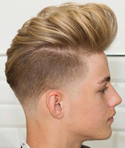 Top 30 Disconnected Undercut Hairstyles For Men Best Men's Disconnected Undercut Haircuts Disconnected Blonde And Loose Pompadour
