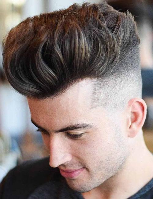 Top 30 Disconnected Undercut Hairstyles For Men Best Men's Disconnected Undercut Haircuts High Volume Brushed Up