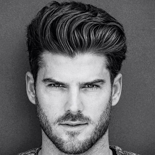 Top 35 Best Business Hairstyles For Men Classic Businessman Haircuts 2020 Thick Quiff With Short Sides And Beard