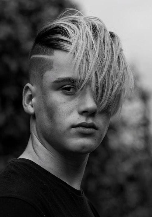 Top 35 Best Men’s Haircuts With Bangs Handsome Men’s Fringe Hairstyles Long Alternative Punk Fringe And Undercut