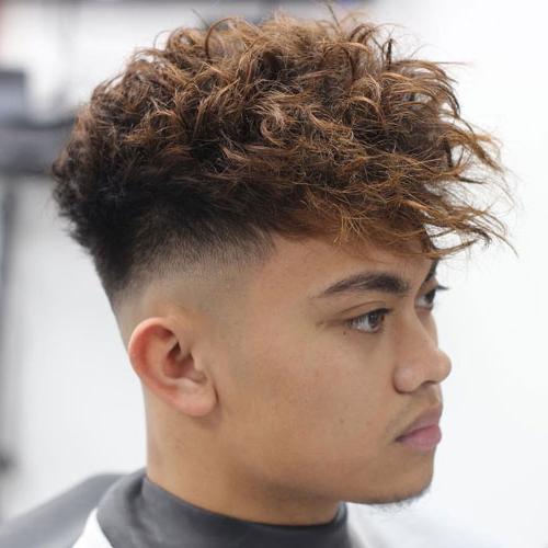 Top 35 Best Men’s Haircuts With Bangs Handsome Men’s Fringe Hairstyles Messy Fringe With High Bald Fade