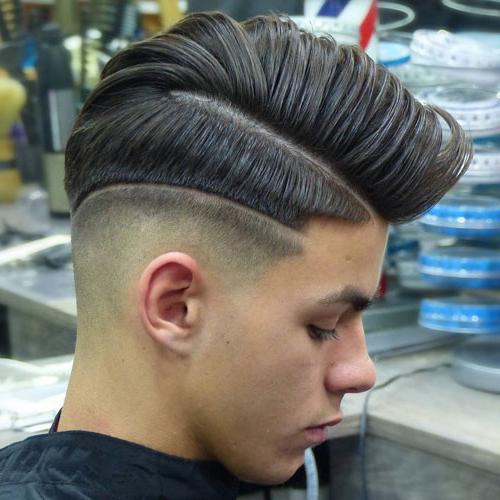 Top 35 Popular Haircuts For Men 2020 Men's Trendy Haircuts Mid Skin Fade Hard Part Comb Over Line In Hair