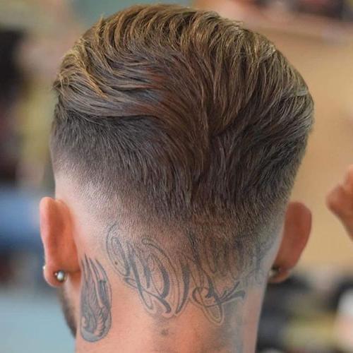 Top 35 Popular Haircuts For Men 2020 Men's Trendy Haircuts Thick Brushed Back Hair Low Skin Fade