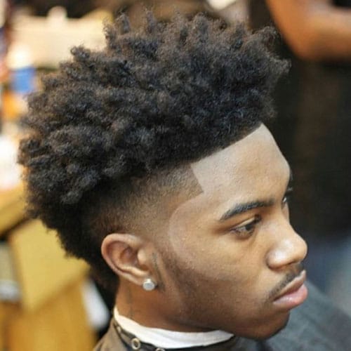 Top 40 Best Afro Hairstyles For Men Afro High Skin Fade Line Up