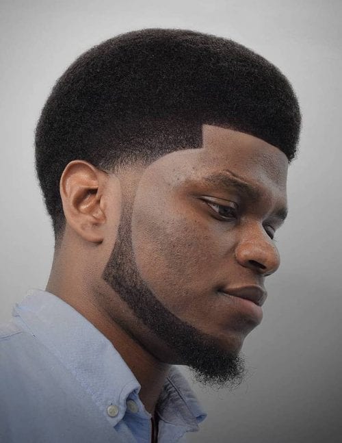 Top 40 Best Afro Hairstyles For Men Bowled Top With Short Line Up