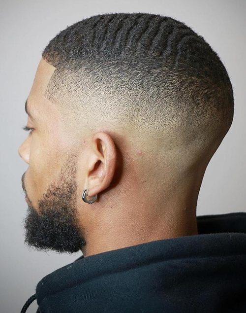 Top 40 Best Afro Hairstyles For Men Clean Buzz Cut With Faded Sides