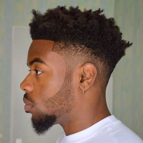 Top 40 Best Afro Hairstyles For Men Curly Afro Fade Groomed Beard