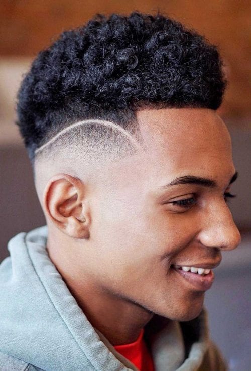 Top 40 Best Afro Hairstyles For Men Short Afro Hair With Side Design