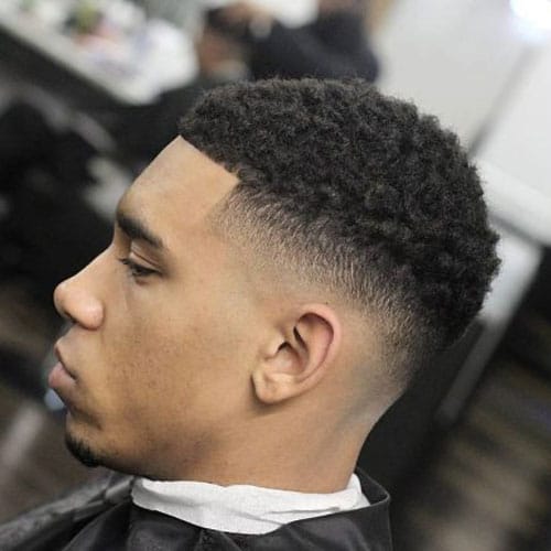 Top 40 Best Afro Hairstyles For Men Temple Fade Afro