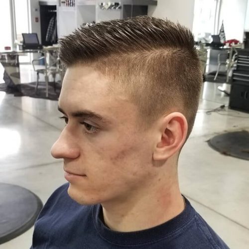 mens scissor fade