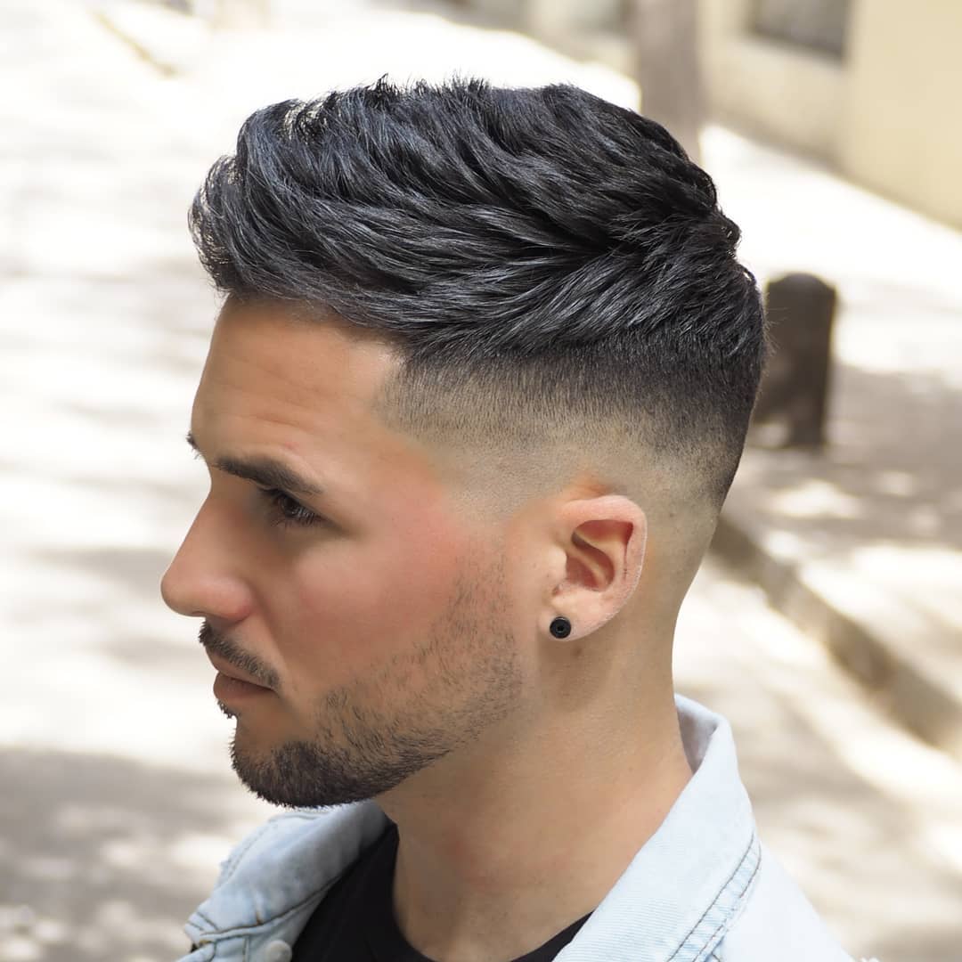 Pompadour with High Haze-40 Best High Fade Haircuts for a Sharp and Stylish Look