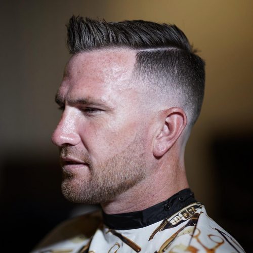 Top 40 Best Men’s Fade Haircuts Popular Fade Hairstyles For Men Mens Classic Side Part Haircut + Mid Skin Fade
