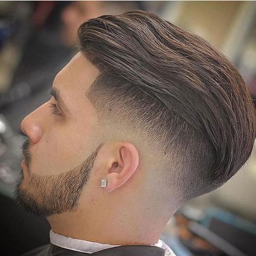 Top 40 Cool Slicked Back Hairstyles For Men Best Men's Slicked Back Haircuts 2020 Disconnected Undercut And Shape Up With Textured Slick Back