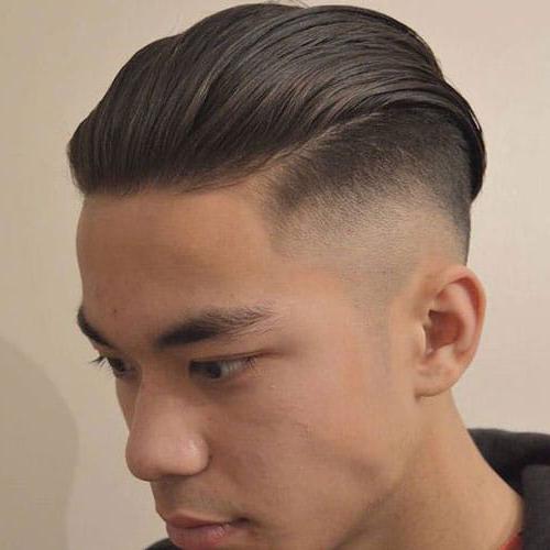Top 40 Cool Slicked Back Hairstyles For Men Best Men's Slicked Back Haircuts 2020 High Skin Taper Fade With Slicked Back Hairstyle