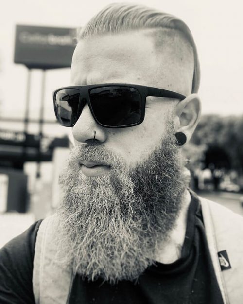 Top 40 Cool Slicked Back Hairstyles For Men Best Men's Slicked Back Haircuts 2020 Slicked Back Hair With Long Beard Style