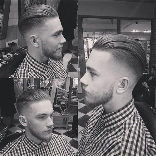Top 40 Cool Slicked Back Hairstyles For Men Best Men's Slicked Back Haircuts 2020 Thick Slick Back + Low Fade