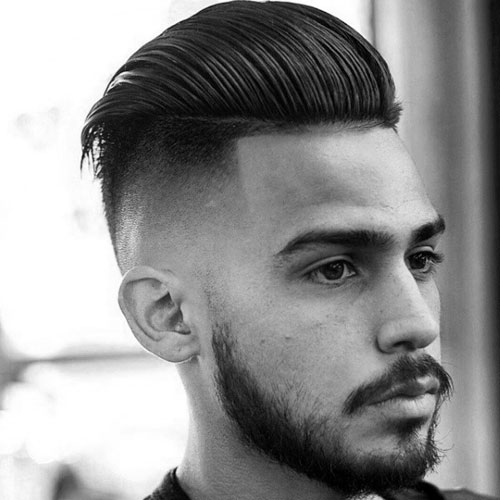 Top 40 Cool Slicked Back Hairstyles For Men Best Men's Slicked Back Haircuts 2020 Undercut Fade Thick Slick Back Pomp